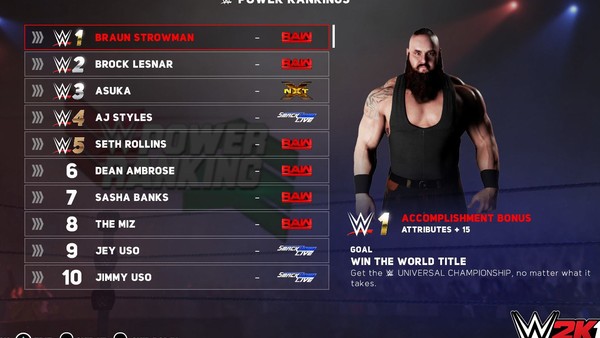 WWE 2K18 Universe Mode