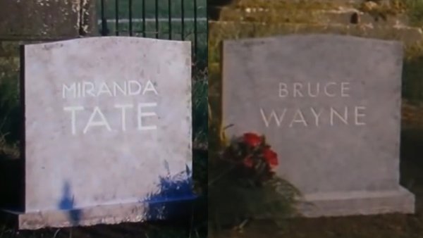 Bruce Wayne Miranda Tate gravestone The Dark Knight Rises