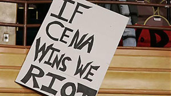 ECW One Night Stand Riot Sign