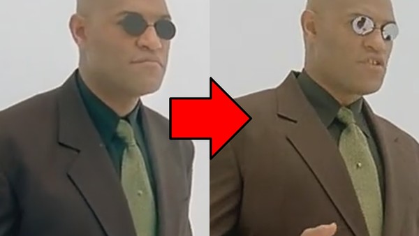The Matrix Glasses Change Morpheus
