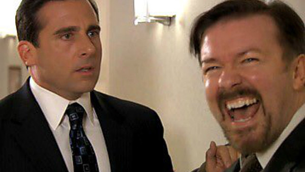 The Office Steve Carell Ricky Gervais
