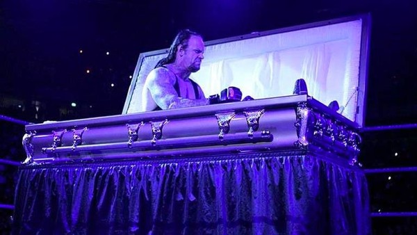 The Undertaker in bed
