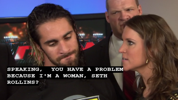 Seth Rollins Stephanie McMahon