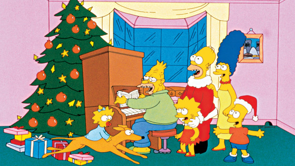 Simpsons Roasting On An Open Fire Santas Little Helper