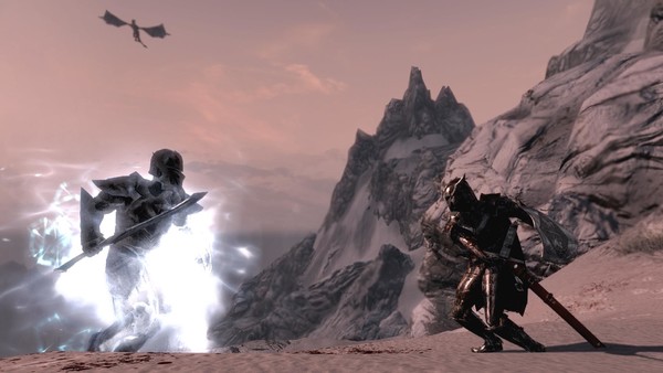 Skyrim: Fighting Karstaag. 