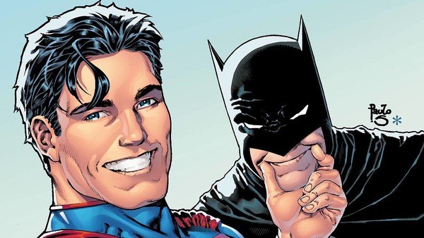 Batman Superman Smiling