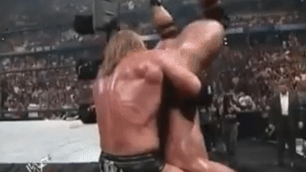 The Rock makes fun of Triple H on Make a GIF
