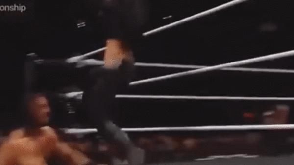 Drew McIntyre Roman Reigns Claymore Kick