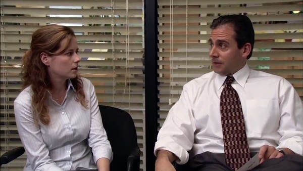 The office pam and Michael