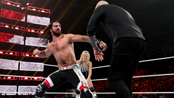 WWE Stomping Grounds Seth Rollins Baron Corbin
