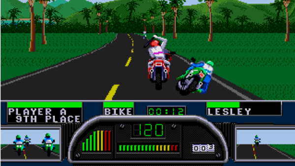 mega drive motorbike game