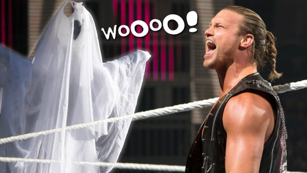 Dolph Ziggler Is Scared By A Ghost