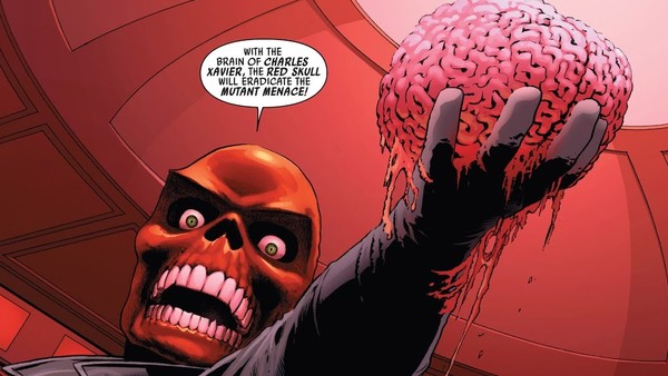 Professor X Red Skull brain
