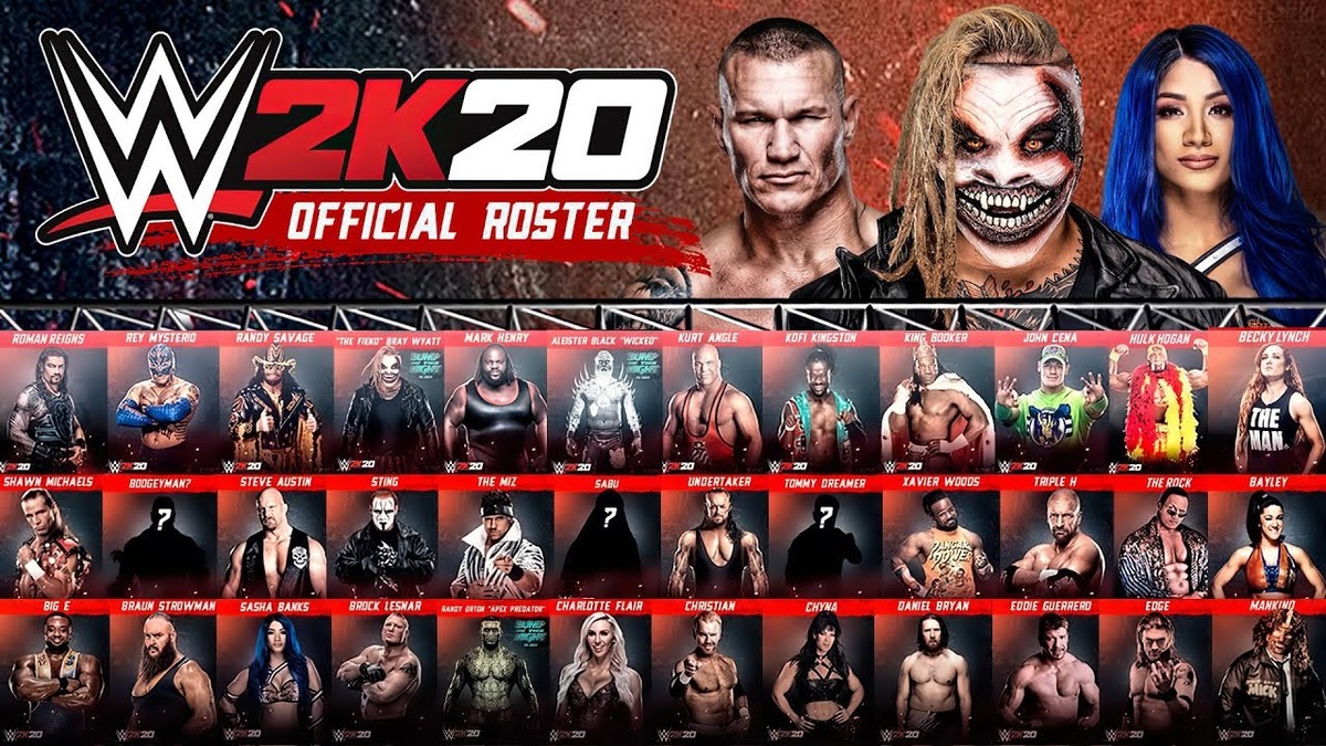 WWE2K23 on X: The full #WWE2K20 roster is live! Who are your