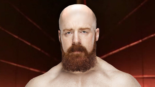 wrestler with big beard bald