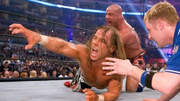 Kurt Angle Shawn Michaels WrestleMania 21