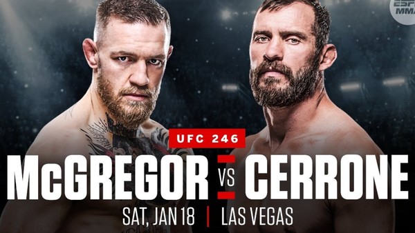 UFC 246 McGregor vs Cerrone