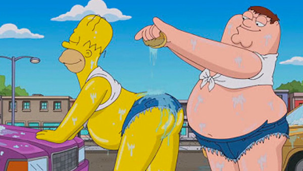 Homer Simpson Peter Family Guy Car Wash