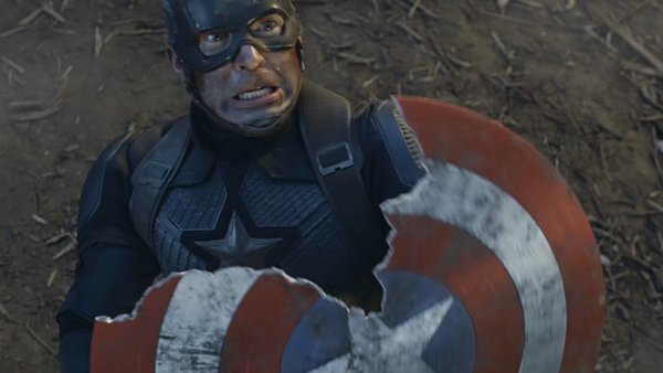 Avengers Endgame Captain America destroyed shield