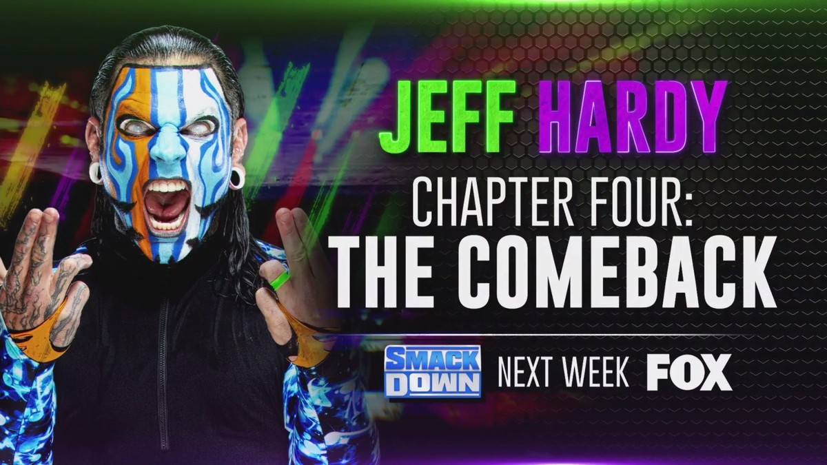 WWE Announces Date For Jeff Hardy's Return