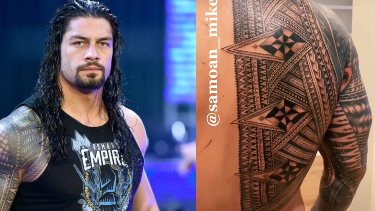 Roman Reigns showing off a new tattoo : r/SquaredCircle