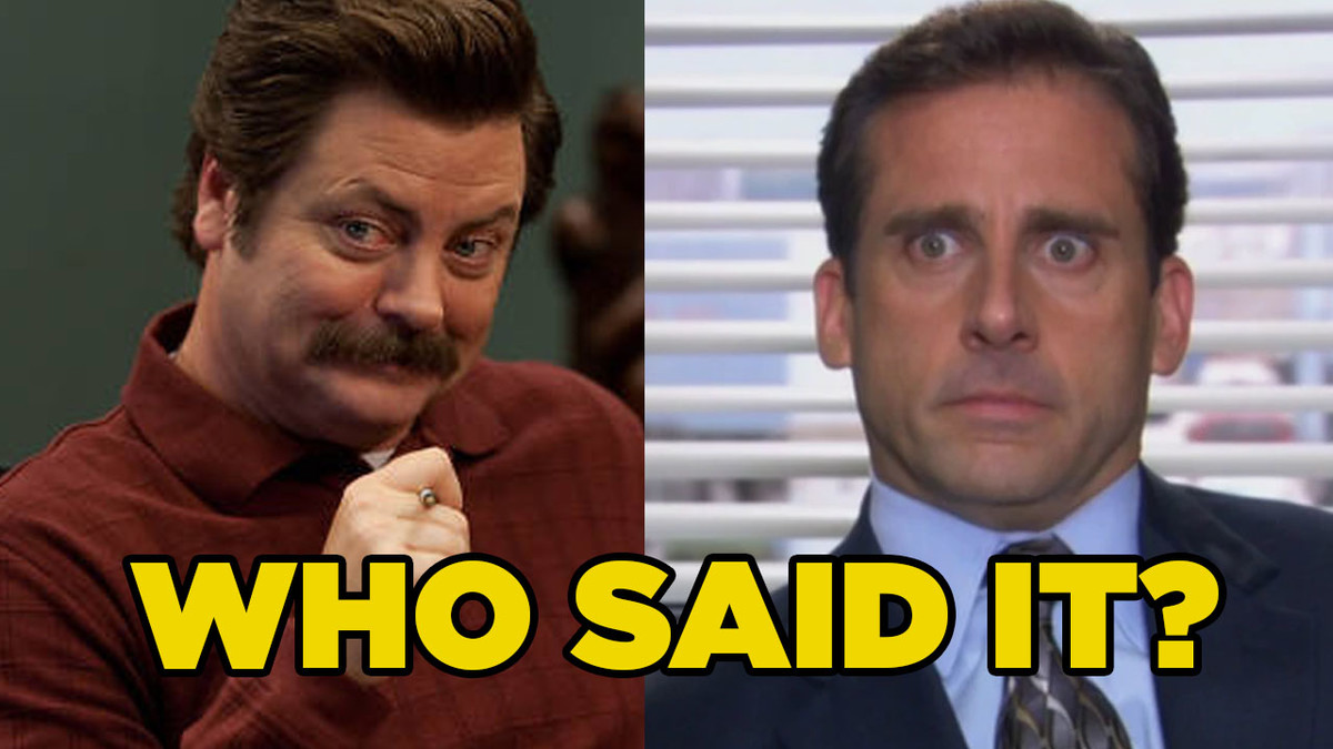 The Office Or Parks And Recreation Quotes Quiz Who Said It Michael Scott Or Ron Swanson 