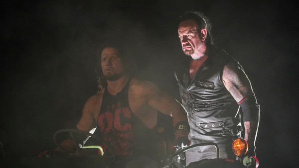 The Undertaker AJ Styles WrestleMania 36 Boneyard Match