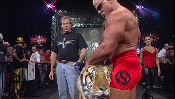 Scott Steiner and a tiger