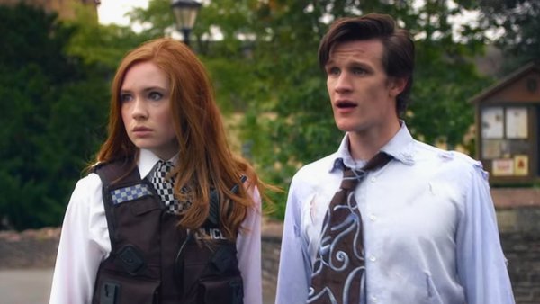 Doctor Who The Eleventh Hour Amy Pond the Doctor Matt Smith Karen Gillan