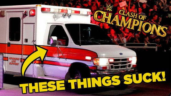 WWE Clash of Champions Ambulance