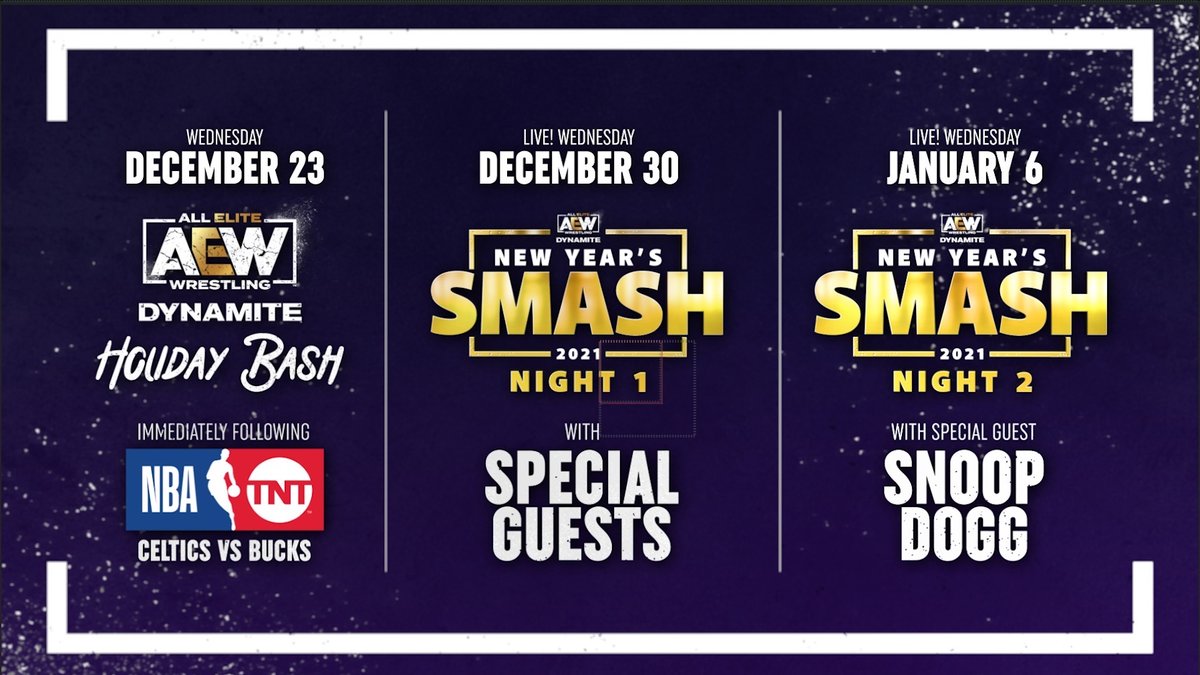 AEW Announces Holiday Bash & New Year's Smash Special Events