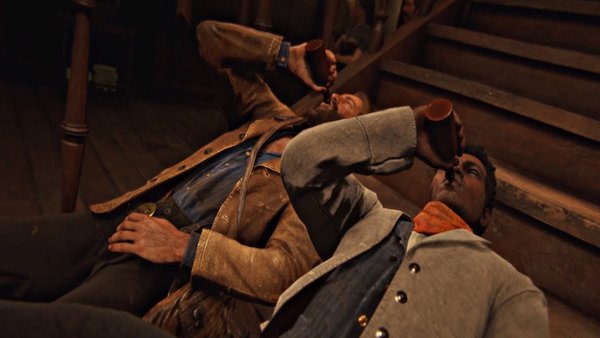 Red Dead Redemption 2 drunk