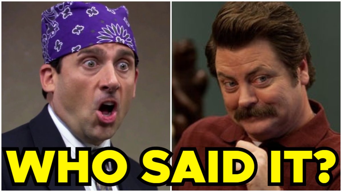 The Office Or Parks And Recreation Quiz Who Said It Michael Scott Or Ron Swanson 