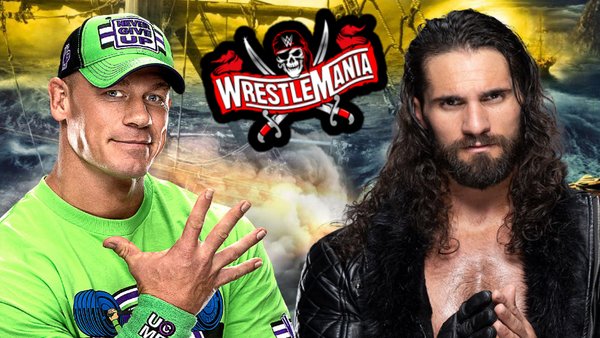 John Cena Seth Rollins WrestleMania 37