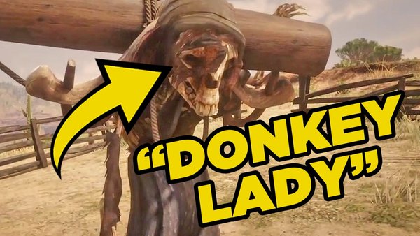 Red Dead Redemption 2 donkey lady