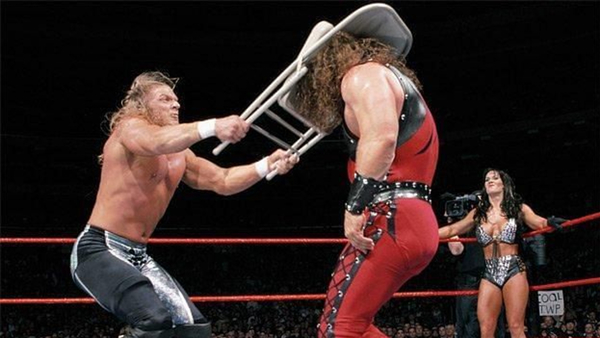 Triple H Kane chairshot
