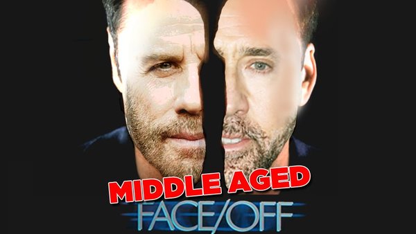 middle aged face off