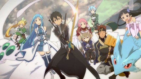 Sword Art Online Kirito Asuna Lizbeth Silica Yui