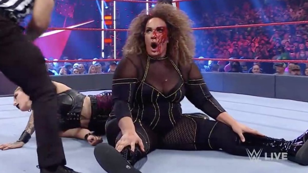 Nia Jax Busted Open With Nasty Cut On Wwe Raw 9895