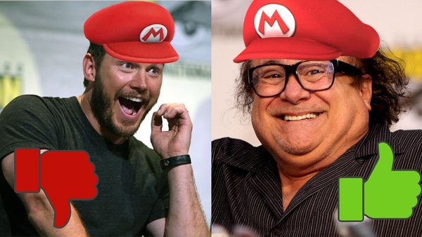 Chris Pratt vs Danny DeVito as Mario