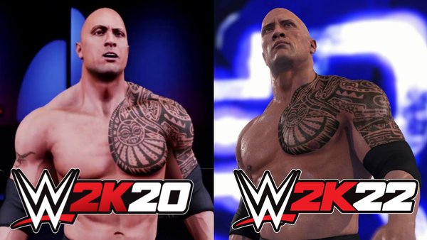 WWE 2K22 MENU :THE ROCK