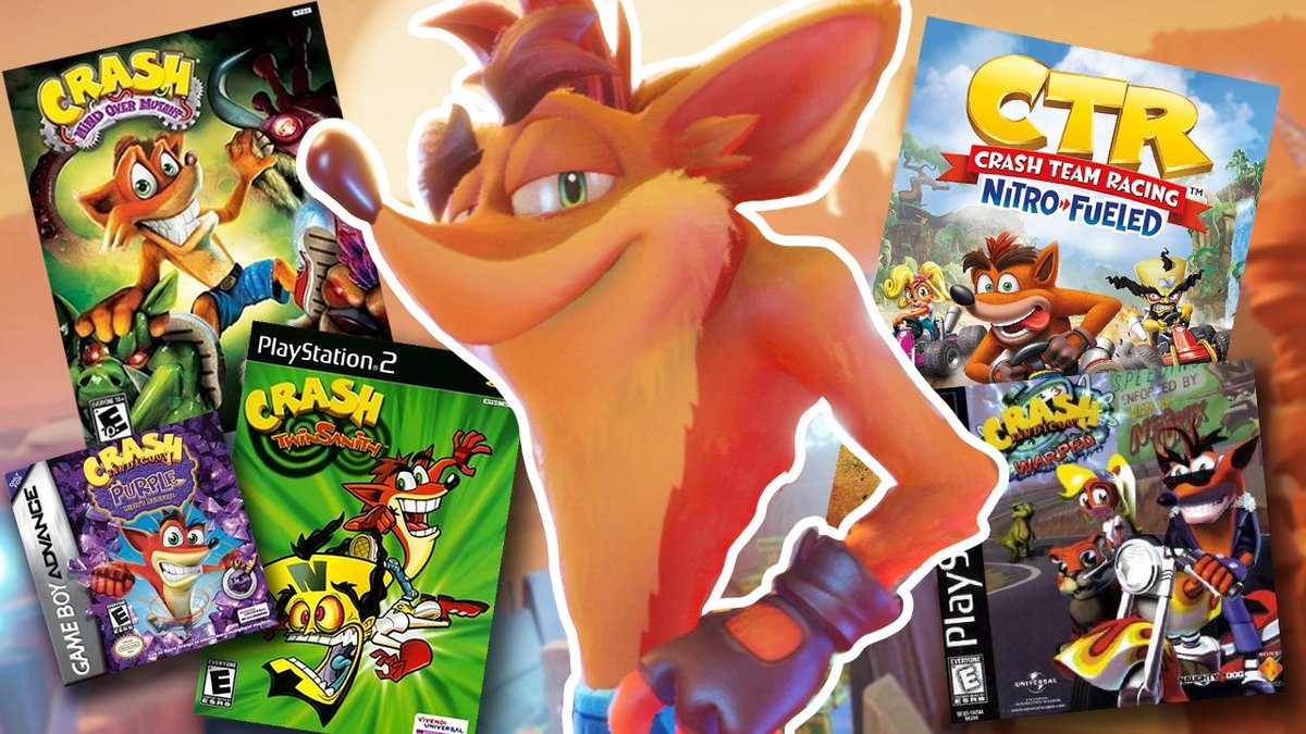 Playing every Crash Bandicoot game in one video 