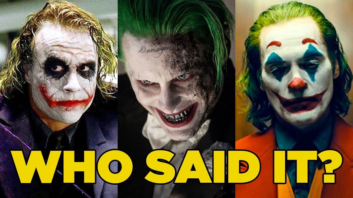 You'll Never Score 100% On This Joker Quotes Quiz
