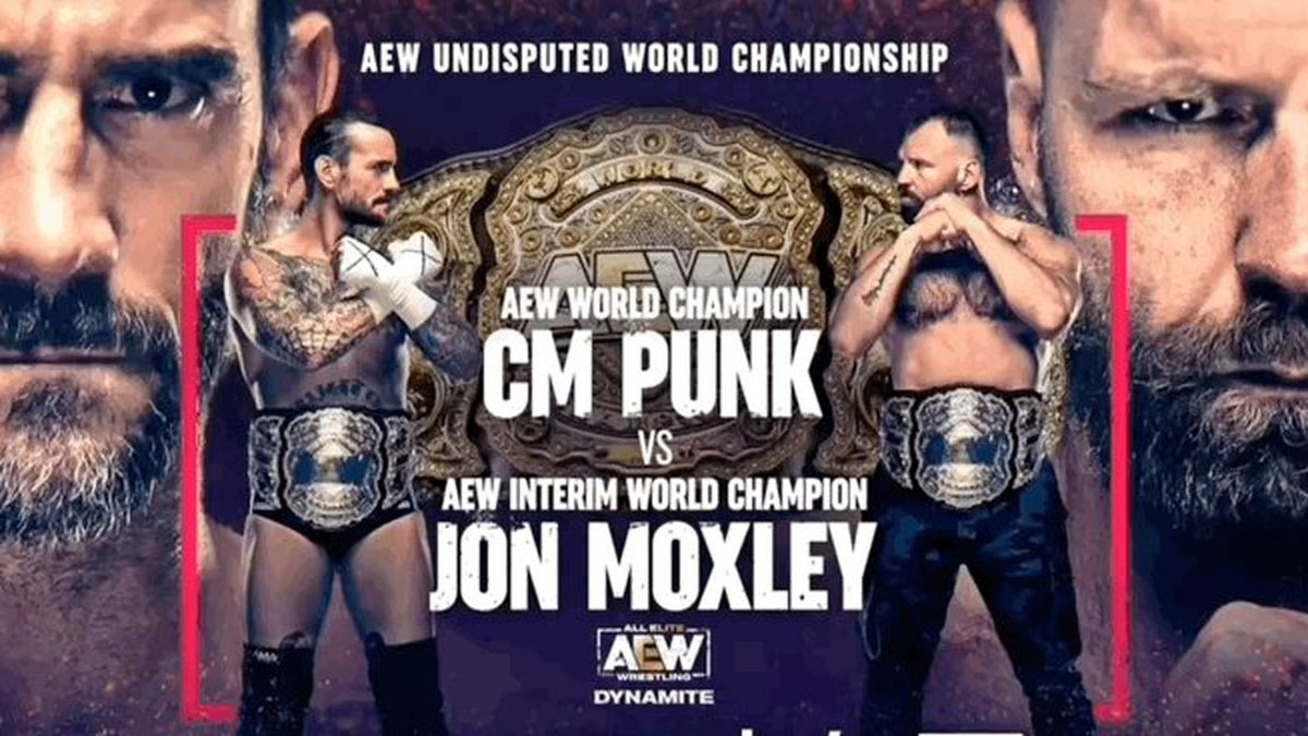 Cm Punk Jon Moxley To Unify Aew World Titles Next Week 