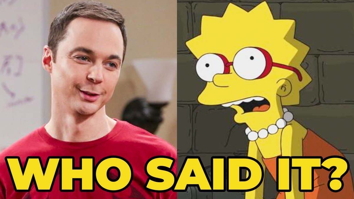 The Big Bang Theory Or The Simpsons Quiz Who Said It Sheldon Cooper