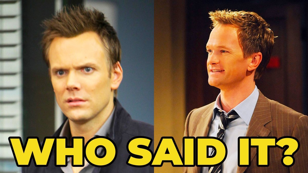 Community Or How I Met Your Mother Who Said It Jeff Winger Or Barney