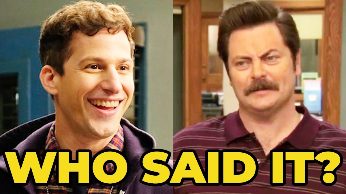 Brooklyn Nine Nine Or Parks And Recreation Quiz Who Said It Jake Peralta Or Ron Swanson 