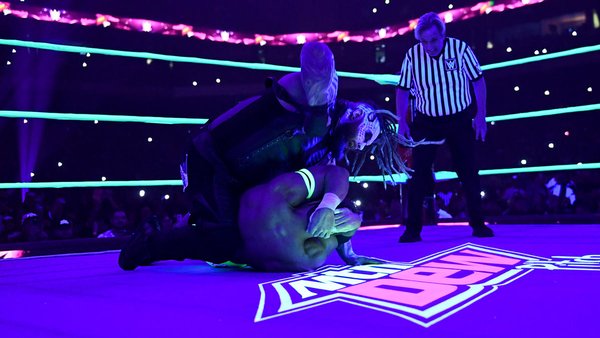 WWE Royal Rumble 2023 Bray Wyatt LA Knight Mountain Dew Pitch Black Match