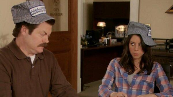 Parks and Recreation Ron Swanson April Ludgate