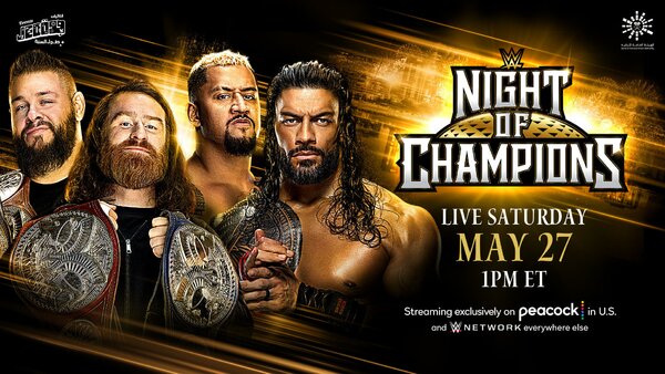 WWE Night Of Champions 2023 Kevin Owens Sami Zayn Solo Sikoa Roman Reigns
